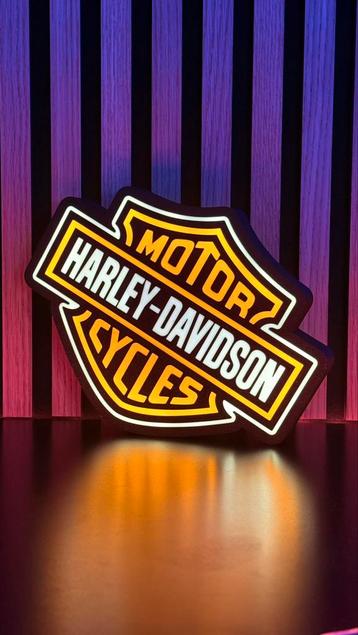 Motors Harley-Davidson Lightbox - Incl. Powerbank, LED &Voet, Neuf, Enlèvement ou Envoi, Moins de 30 watts, Ampoule LED