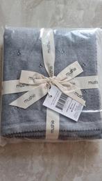 Deken Mushie Pointelle grijs, Ophalen of Verzenden, Nieuw, 85 tot 100 cm, Deken
