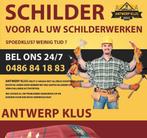 Schilder Antwerpen - Schilderwerken 0486841883, Diensten en Vakmensen, Schilders en Behangers, Kleuradvies, Binnenschilderwerk