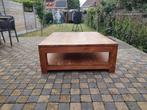 Salontafel, Huis en Inrichting, Tafels | Salontafels, Ophalen, Gebruikt, 100 tot 150 cm, Teakhout