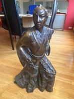 Bronze Samouraï de 80cm, Antiquités & Art, Bronze, Enlèvement ou Envoi
