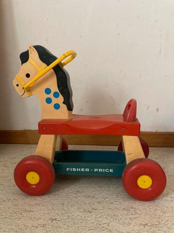 Vintage Fisher Price paardje beschikbaar voor biedingen