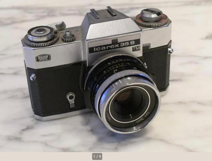 Zeiss Icarex 35S TM met Tessar 50mm/2.8 M42, Verzamelen, Foto-apparatuur en Filmapparatuur, Fototoestel, 1960 tot 1980, Ophalen of Verzenden