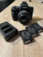 canon m50 + lens canon 15-45mm met IS+lader+3batterijen, TV, Hi-fi & Vidéo, Appareils photo numériques, Enlèvement ou Envoi, Utilisé