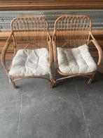 2 vintage rotan stoelen, Ophalen, Zo goed als nieuw, Rotan