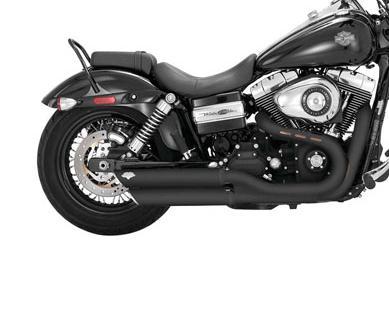 Twin slash einddempers zwart Dyna, Motoren, Onderdelen | Harley-Davidson