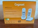Gigaset A415 Duo- draadloze telefoonset (2) wit, Télécoms, Téléphones fixes | Combinés & sans fil, Enlèvement ou Envoi, Utilisé