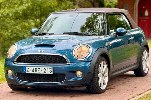 Mini Cooper S Cabriolet Benzine Met Keuring, Auto's, Mini, Bedrijf, Cooper, Navigatiesysteem, Benzine, Cabriolet, Bruin, Leder