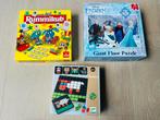 3 spelletjes, Djeco, Frozen, Rummicub junior, Ophalen, Zo goed als nieuw