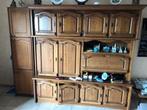 wandkast, tv-kast, eettafel met 4 stoelen, kolomkast, Huis en Inrichting, Ophalen, Gebruikt, Met deur(en), Eikenhout