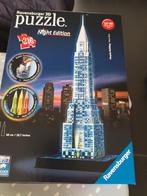 Ravensburger 3D puzzel Night Edition Chrysler Building, Hobby en Vrije tijd, Ophalen, Gebruikt