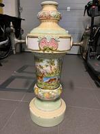 Antieke majolica biertap met 2 kranen – handbesch.– ca. 1900, Ophalen