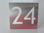 NIEUW: Huisnummer "24" - materiaal inox, Tuin en Terras, Ophalen of Verzenden, Nieuw, Inox