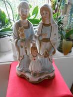 Heilige Familie meerkleurig biscuit op sokkel 10 x 16 x H27, Antiek en Kunst, Ophalen of Verzenden