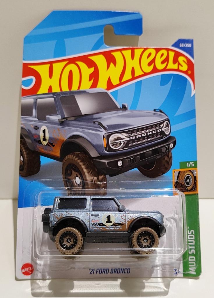 Hot Wheels '21 Ford Bronco Mud Studs (2021), Hobby en Vrije tijd, Modelauto's | Overige schalen, Ophalen of Verzenden