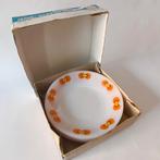 Assiettes vintage œil/paon Schott Mainz en verre Jena, Enlèvement ou Envoi