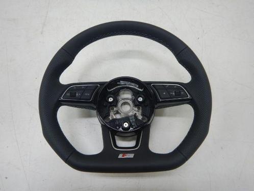Audi A4 A5 8W Stuur MF+F1+VIEW Leer Grijs Stiksel 8W0419669A, Auto-onderdelen, Besturing, Audi, Gebruikt, Ophalen of Verzenden
