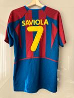 Retro shirt FC Barcelona (Saviola), Sport en Fitness, Maat L, Ophalen of Verzenden, Zo goed als nieuw, Shirt