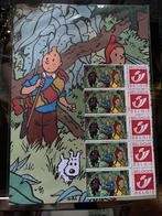 Tintin papier a lettre avec timbre, Comme neuf, Tintin