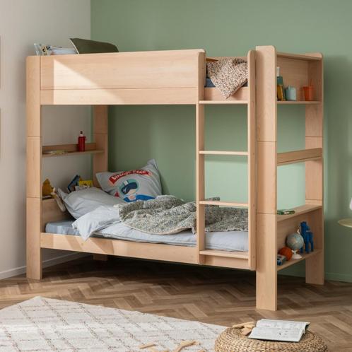 Deelbaar stapelbed van massief beukenhout met opbergruimte, Kinderen en Baby's, Kinderkamer | Stapelbedden en Hoogslapers, Nieuw