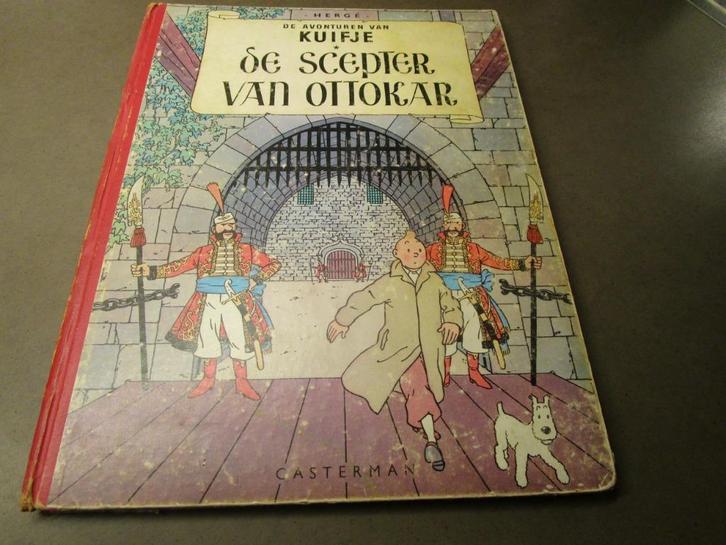 Kuifje - De scepter van Ottokar - 1954, Boeken, Stripverhalen, Gelezen, Eén stripboek, Ophalen of Verzenden