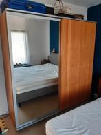 Kleerkast met schuifdeuren en spiegel, Huis en Inrichting, Kasten | Kleerkasten, Ophalen, Gebruikt, 200 cm of meer, Modern
