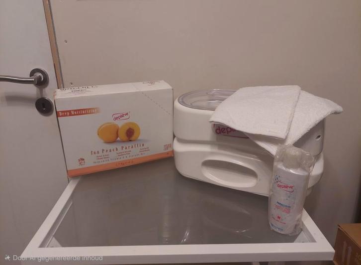 Depileve professionele paraffinebad + extra's, Sport en Fitness, Gezondheidsproducten en Wellness, Zo goed als nieuw, Ophalen