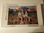 Puzzel Clementoni 6000 stukjes Neuschwanstein, 500 à 1500 pièces, Puzzle, Utilisé, Enlèvement ou Envoi