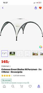 Partytent coleman 3x3m NIEUW IN VERPAKKING, Tuin en Terras, Partytenten, Ophalen, Zo goed als nieuw, Partytent