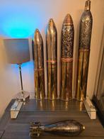 LOT 04  Diverse obussen mortier Duits, Britse, Frans INERT !, Verzamelen, Ophalen of Verzenden