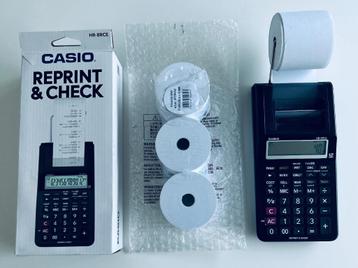 Casio HR-8RCE-BK Calculator met 4 printrollen NIEUW