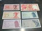 Indonésie : lot de 6 billets différents, Timbres & Monnaies, Enlèvement ou Envoi, Billets de banque