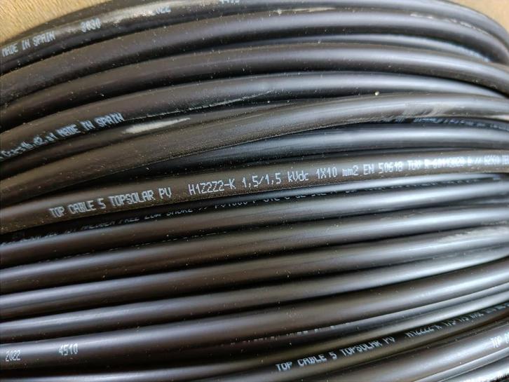Câble photovoltaïque 10mm2, Doe-het-zelf en Bouw, Zonnepanelen en Toebehoren, Nieuw, Overige typen, Ophalen