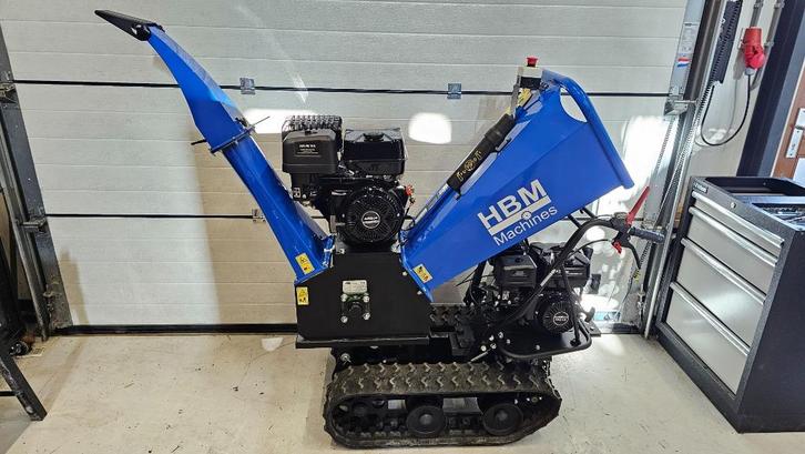 HBM 15 PK Hakselaar - Houtversnipperaar op Rupsbanden, Tuin en Terras, Hakselaars, Zo goed als nieuw, Benzine, Ophalen of Verzenden