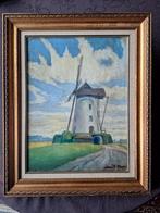SAINTES molen par David ROSAN (1901- ?) Hondzocht, Ophalen of Verzenden
