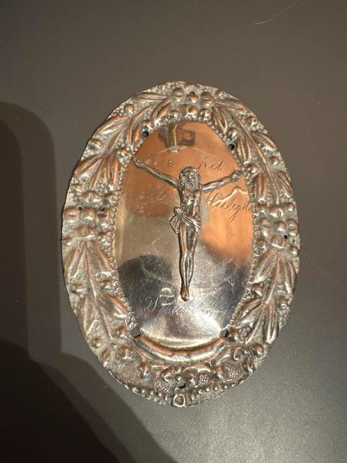 Schutterij, votief, koning, zilver, antiek, jezus, heilig, Antiek en Kunst, Antiek | Religieuze voorwerpen, Verzenden