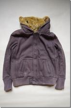 Bruine hoodie met pels, Ophalen of Verzenden, Bruin, Zo goed als nieuw