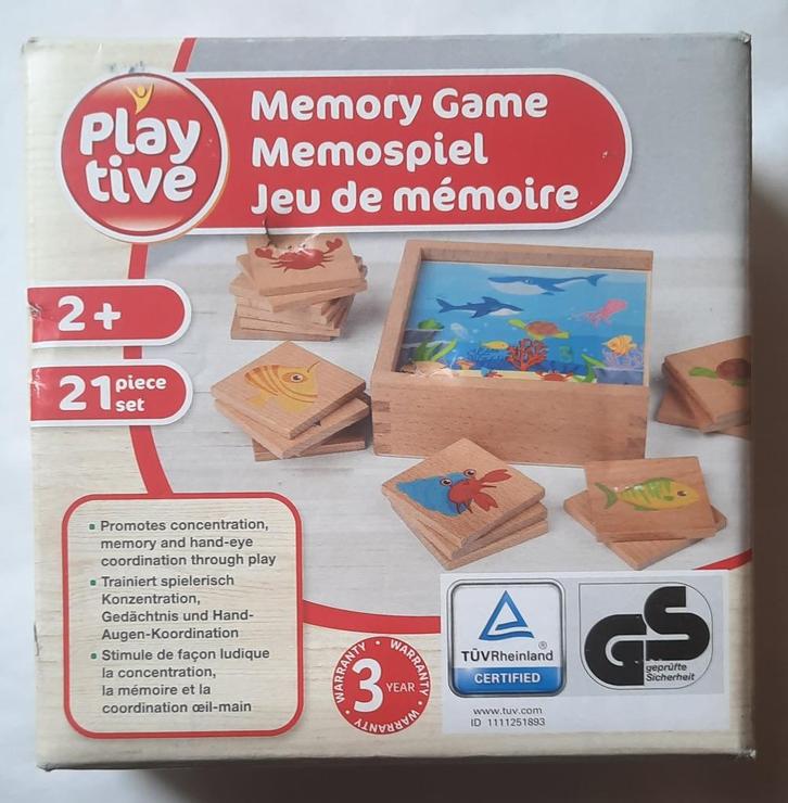 Jeu de mémoire en bois Playtive neuf, Kinderen en Baby's, Speelgoed | Houten speelgoed, Nieuw, Ophalen of Verzenden