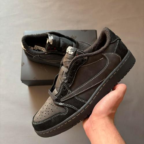 Jordan 1 Retro Low OG SP Travis Scott Black Phantom, Kleding | Heren, Schoenen, Nieuw, Sneakers, Zwart, Verzenden