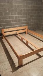Cadre de lit pin massif 160 X 200, Maison & Meubles, Enlèvement, Utilisé, 200 cm, Bois