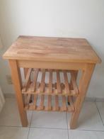 Massief houten roltafel Bekväm Ikea, Huis en Inrichting, Tafels | Sidetables, Ophalen, Gebruikt