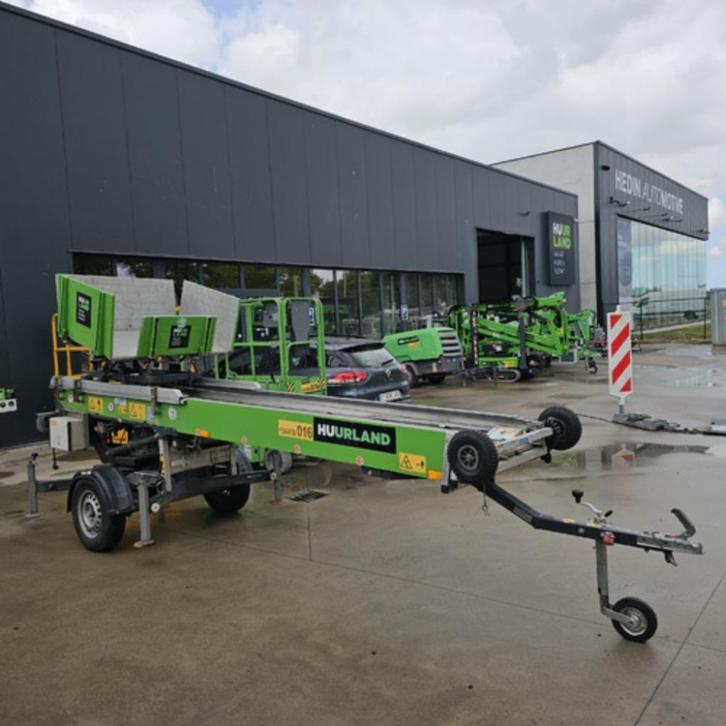 Verhuislift op trailer 18m Paus, Doe-het-zelf en Bouw, Bouwliften, Zo goed als nieuw, Bouwlift, Ophalen