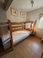 Massief houten stapelbed - zonder matrassen, Huis en Inrichting, Ophalen, 100 cm, Tweepersoons, Zo goed als nieuw