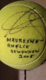 GEHANDTEKENDE tennisbal DUNLOP FORT, Ophalen of Verzenden, Gebruikt, Ballen, Dunlop