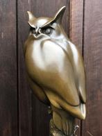 bronzen uil uilen sculptuur, Ophalen of Verzenden