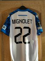 Gesigneerd matchworn shirt Simon Mignolet, Kleding | Heren, Sportkleding, Ophalen of Verzenden, Gedragen, Wit, Voetbal