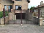 Metalen poort voor oprit, Tuin en Terras, Ophalen, Gebruikt, 150 tot 200 cm, IJzer