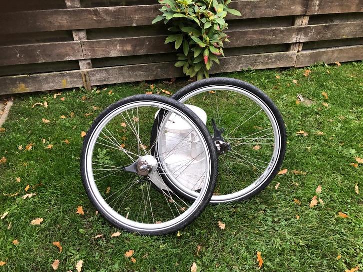 tk:Set Wielen 28 inch achterwiel 7 NEXUS versne. rollerbrake, Fietsen en Brommers, Fietsonderdelen, Gebruikt, Algemeen, Wiel, Ophalen of Verzenden