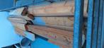 Overschot blokhut planken 40mm, Ophalen, Gebruikt, Grenen, Plank