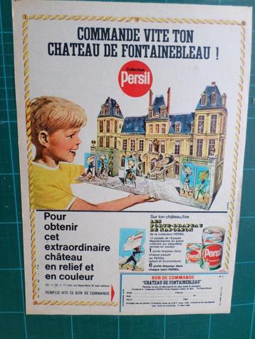 Persil - publicité papier Château de fontainebleau - 1967 beschikbaar voor biedingen